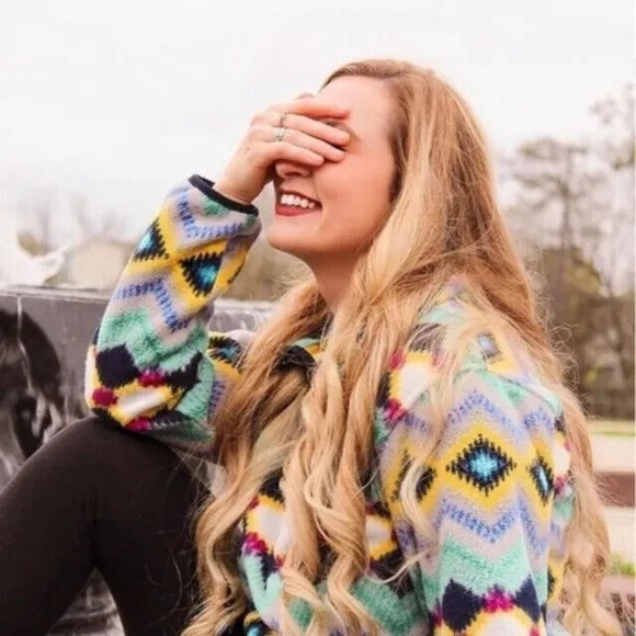 Patagonia Lightweight Synchilla Snap-T Fleece Pullover Timber Twist Aztec Size L - Picture 12 of 12